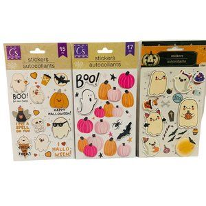 Halloween Cute Dimensional  Stickers Pastel Cute Scrapbooking Papercrafting 3 PK